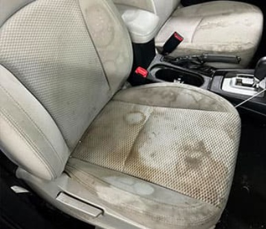 Front seats before detailing