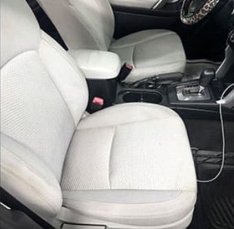 Front seats after detailing